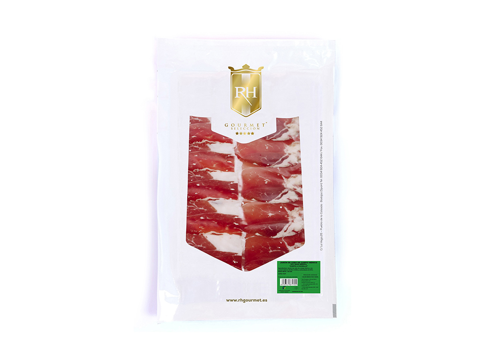 Jamón de Cebo de Campo Ibérico 50% Raza Ibérica, sobres 100g.