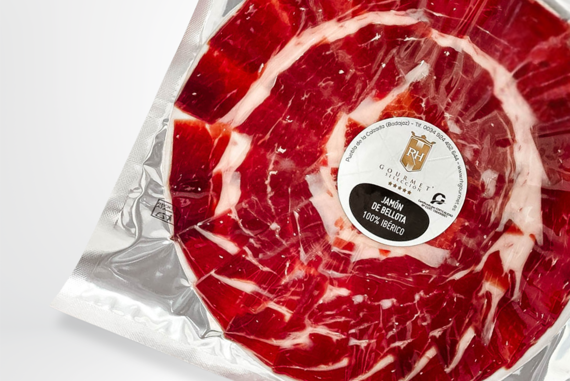 Jamon Ibérico de Bellota 100% corte a cuchillo, sobres 100g