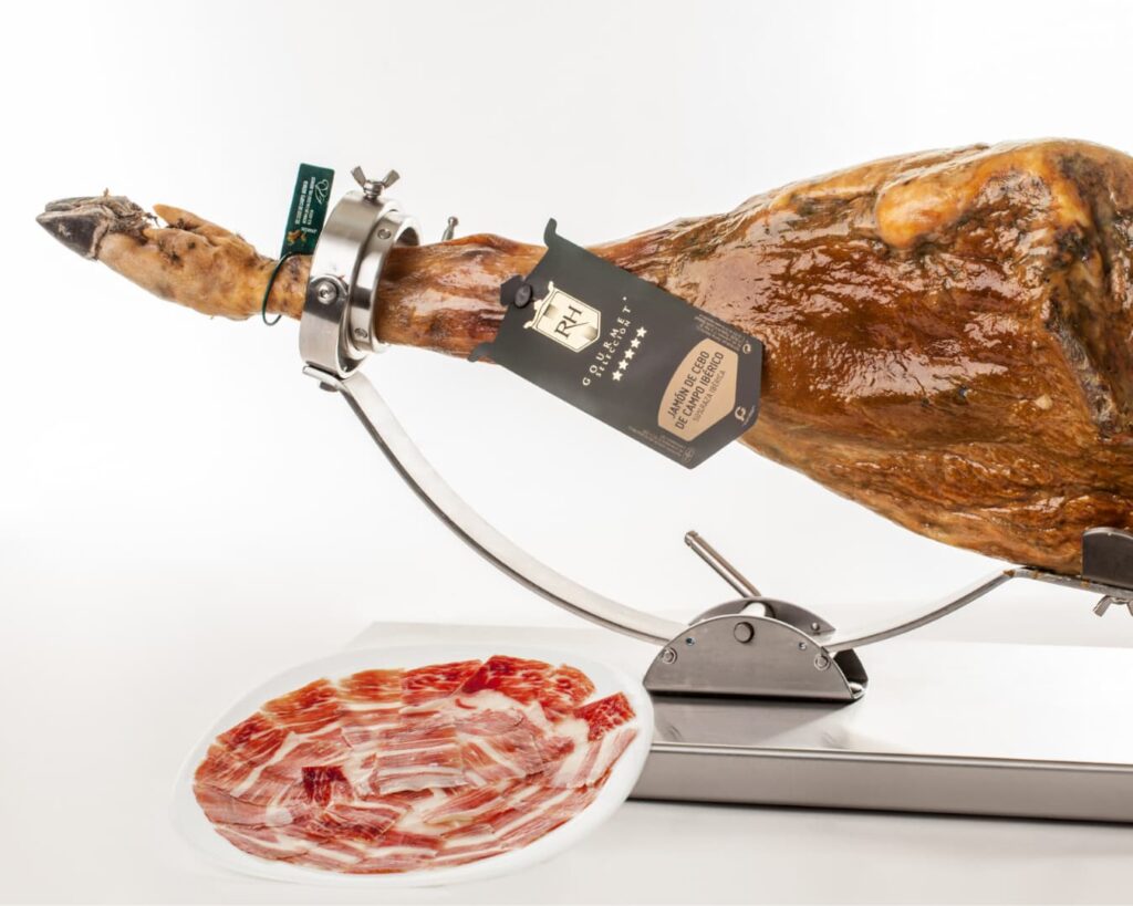 Corte limpio de jamón