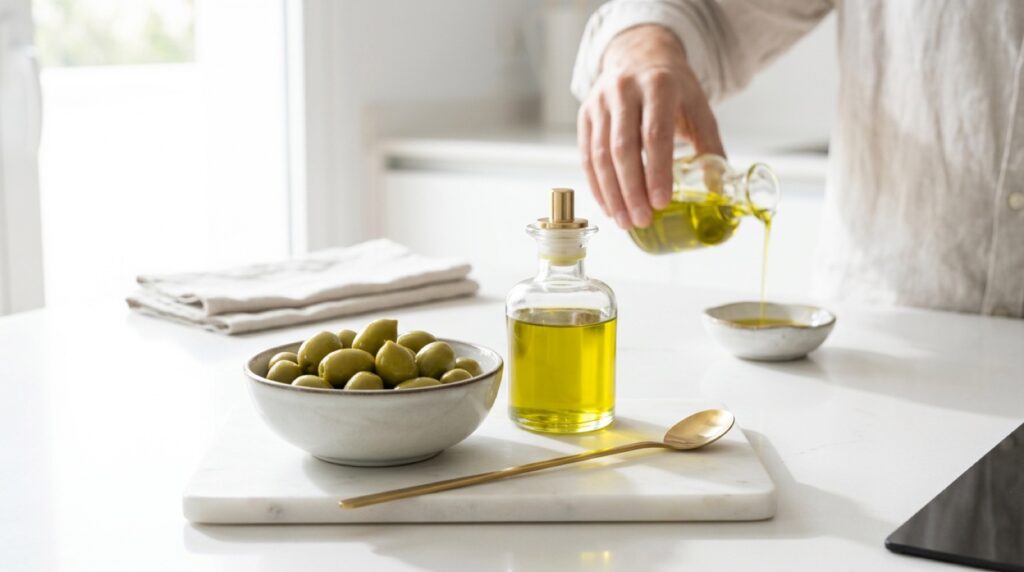Imagen de apoyo sobre aceituna picual