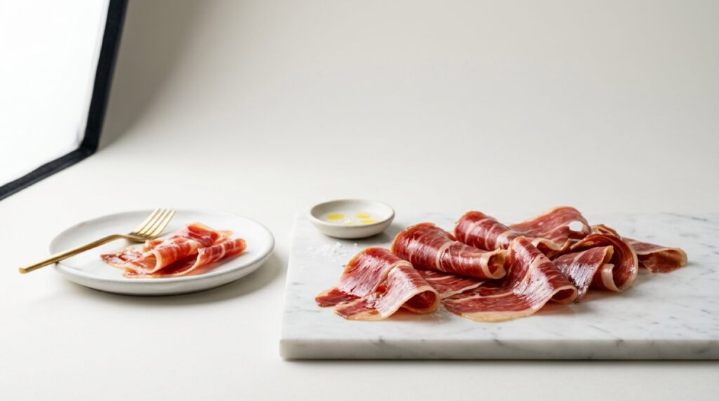 Imagen que representa propiedades del jamón ibérico